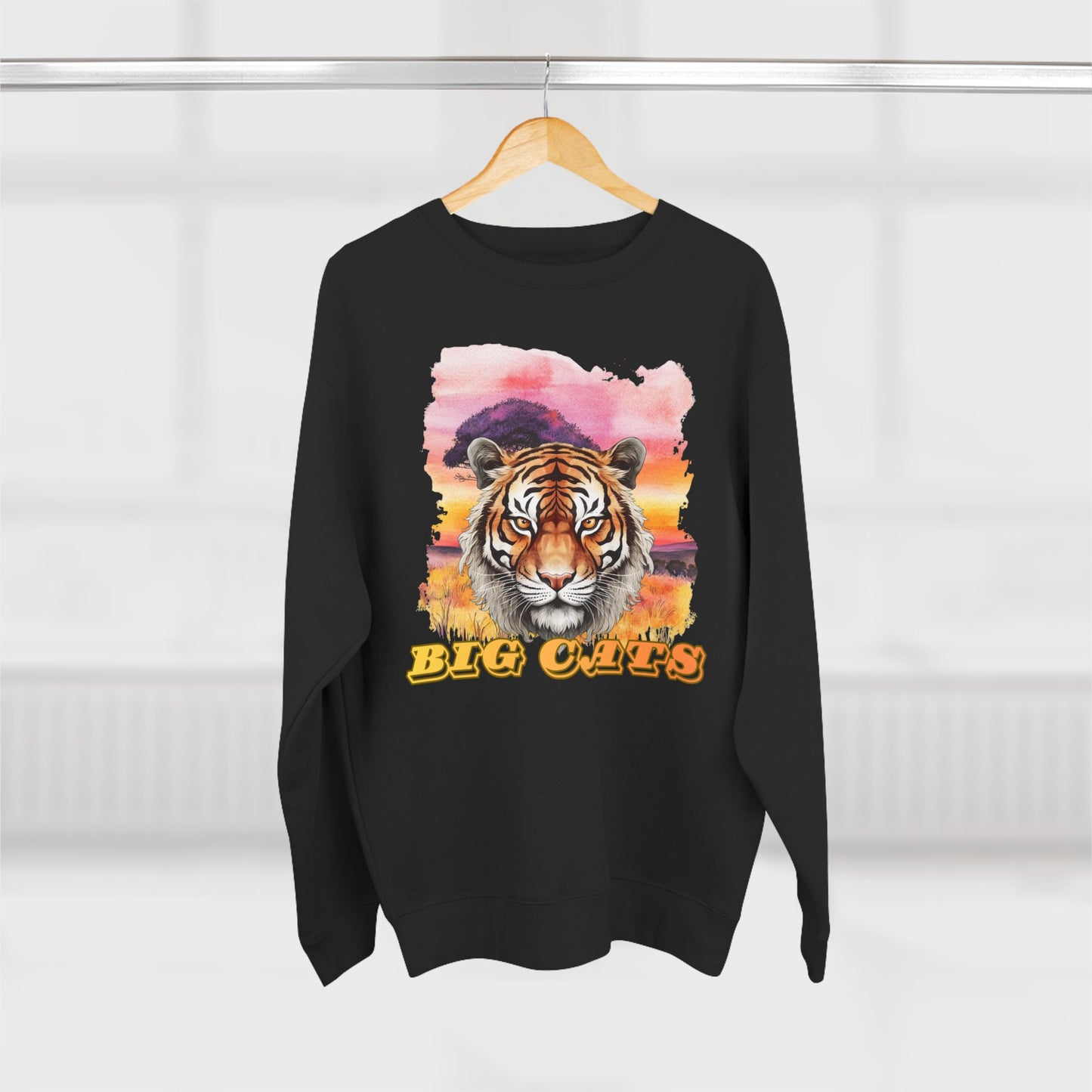 Women's Big Cats Tiger Premium Crewneck Sweatshirt