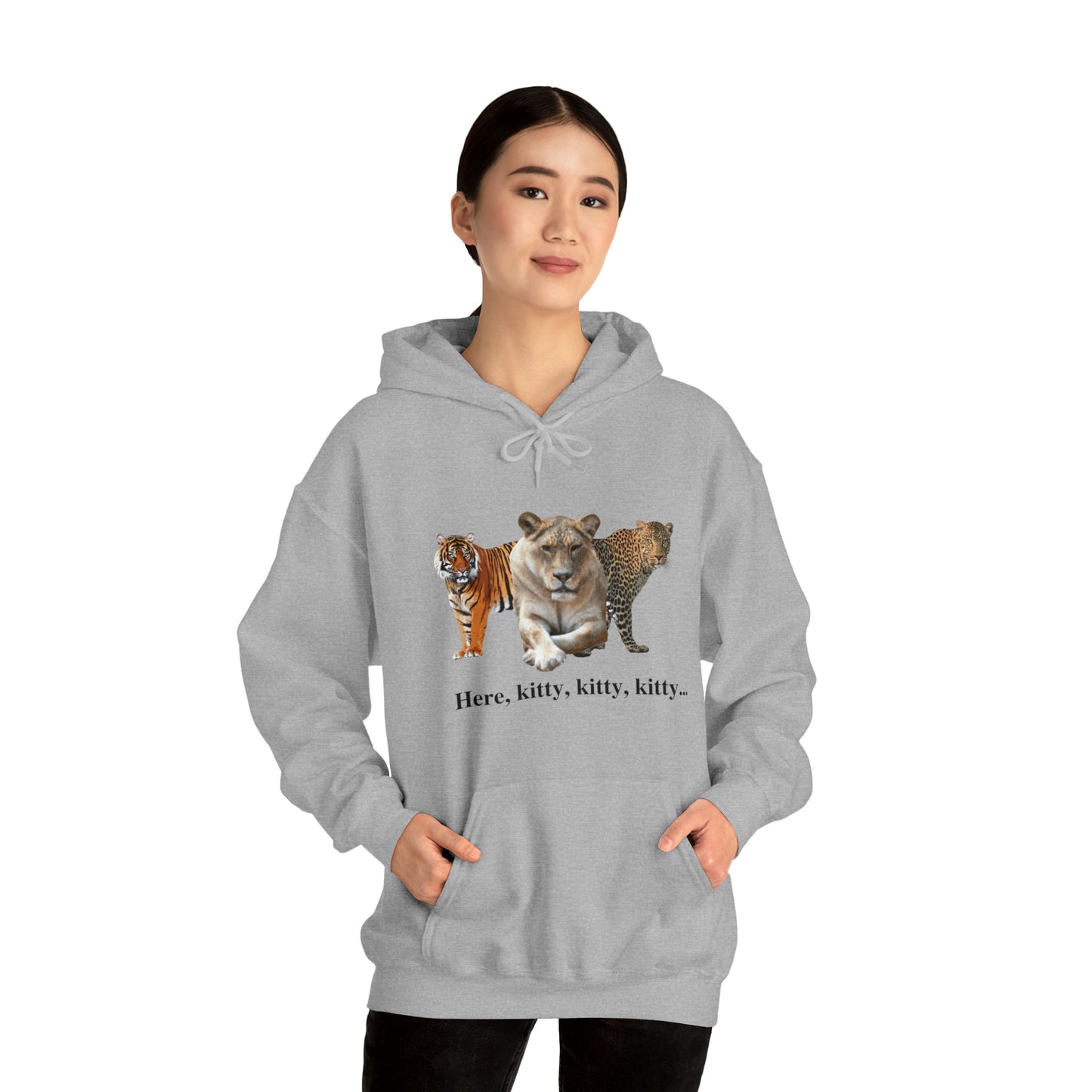 Unisex Big Cats Lioness Hooded Sweatshirt