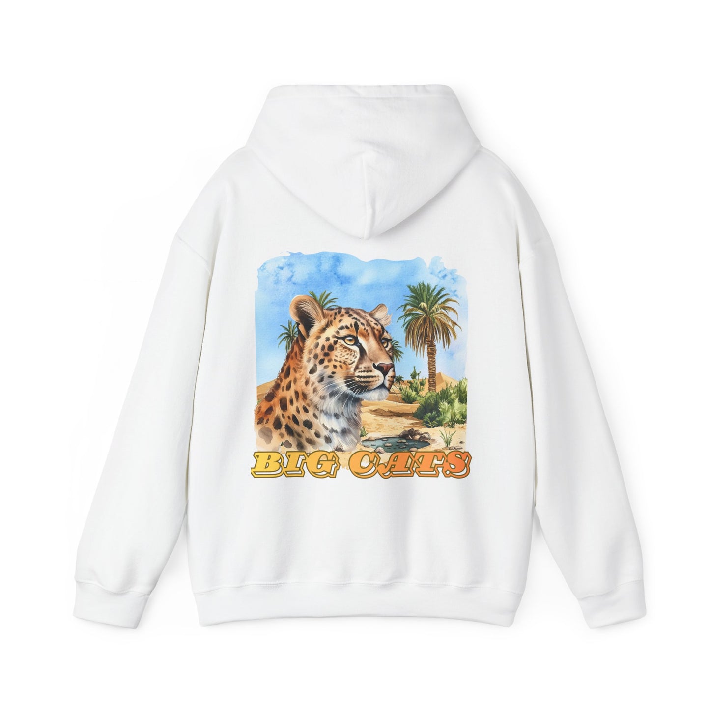Men's Cheetah Big Cats Hooded Sweatshirt