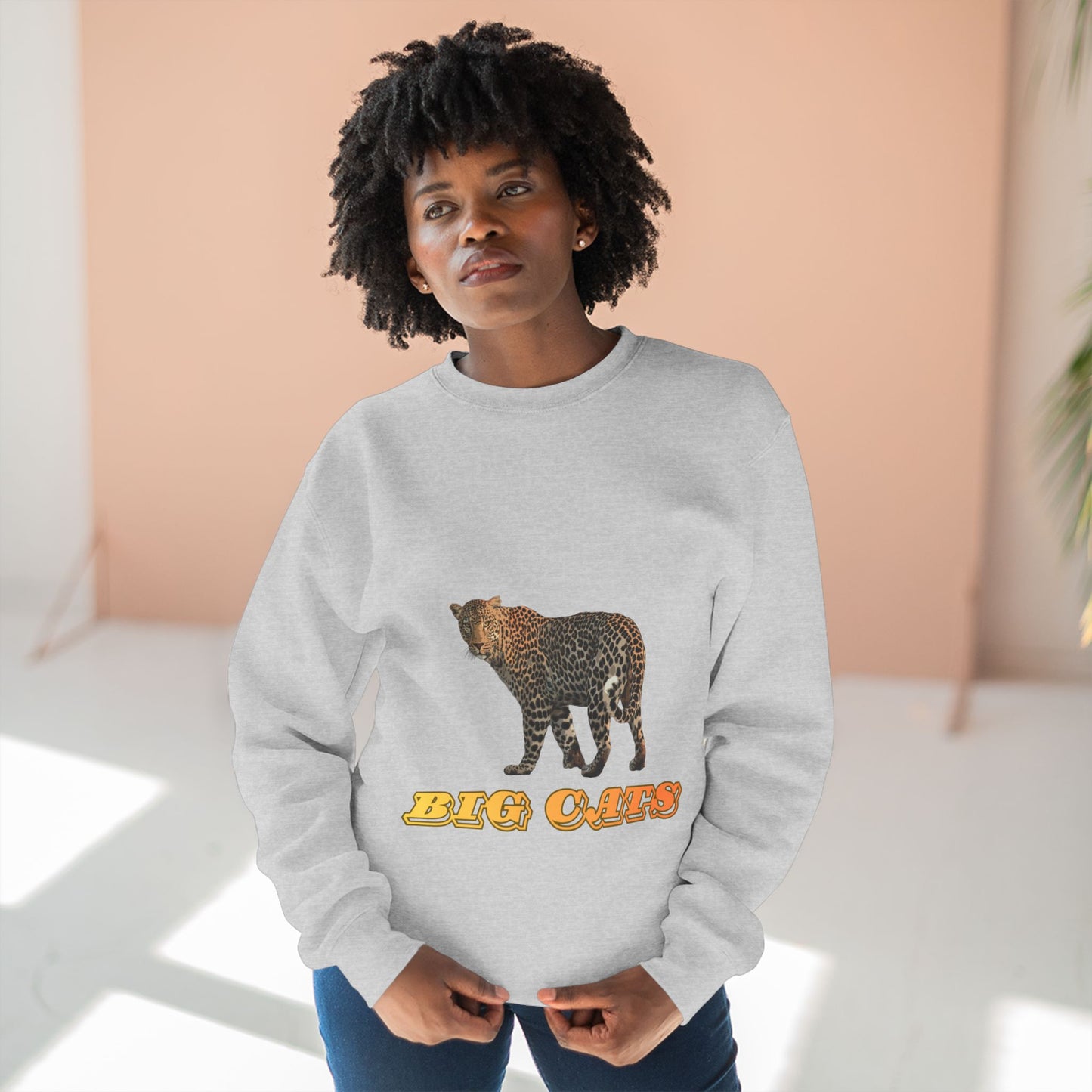Unisex Premium Leopard Big Cats Crewneck Sweatshirt