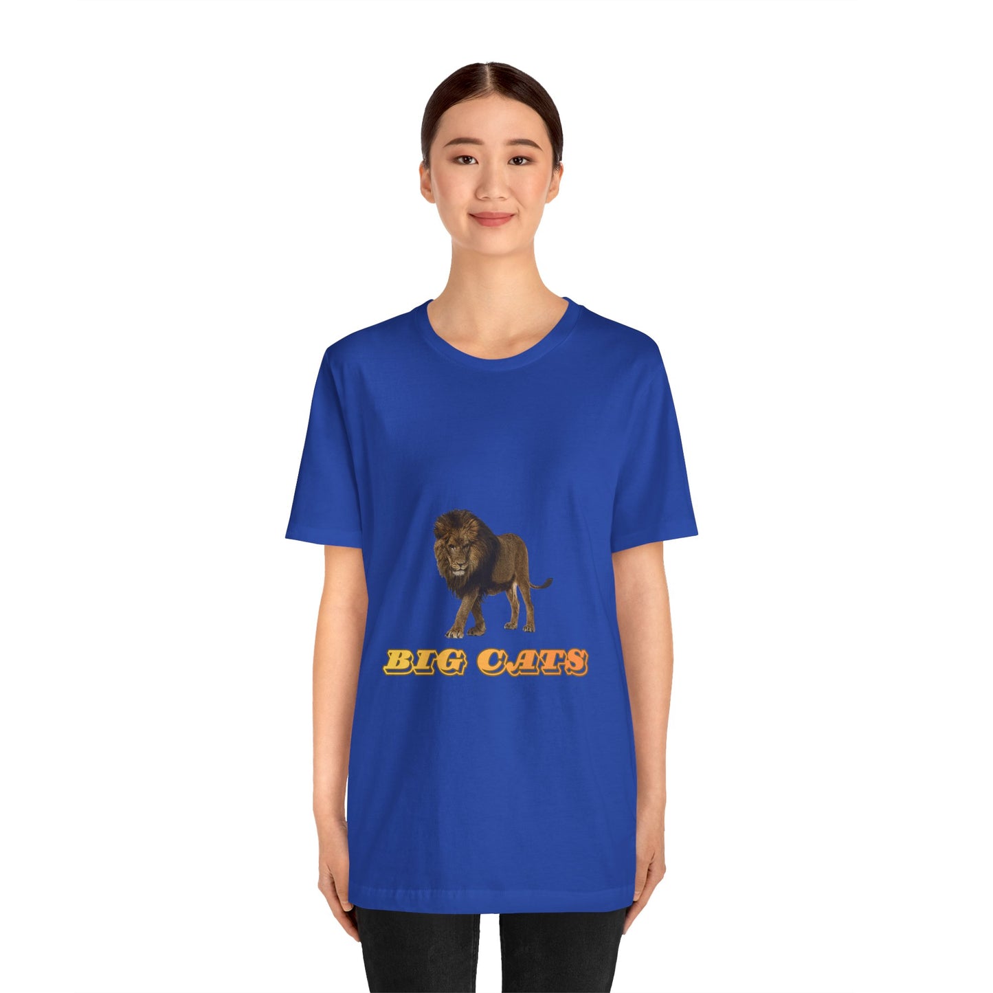 Unisex Lion Big Cats Short Sleeve Tee