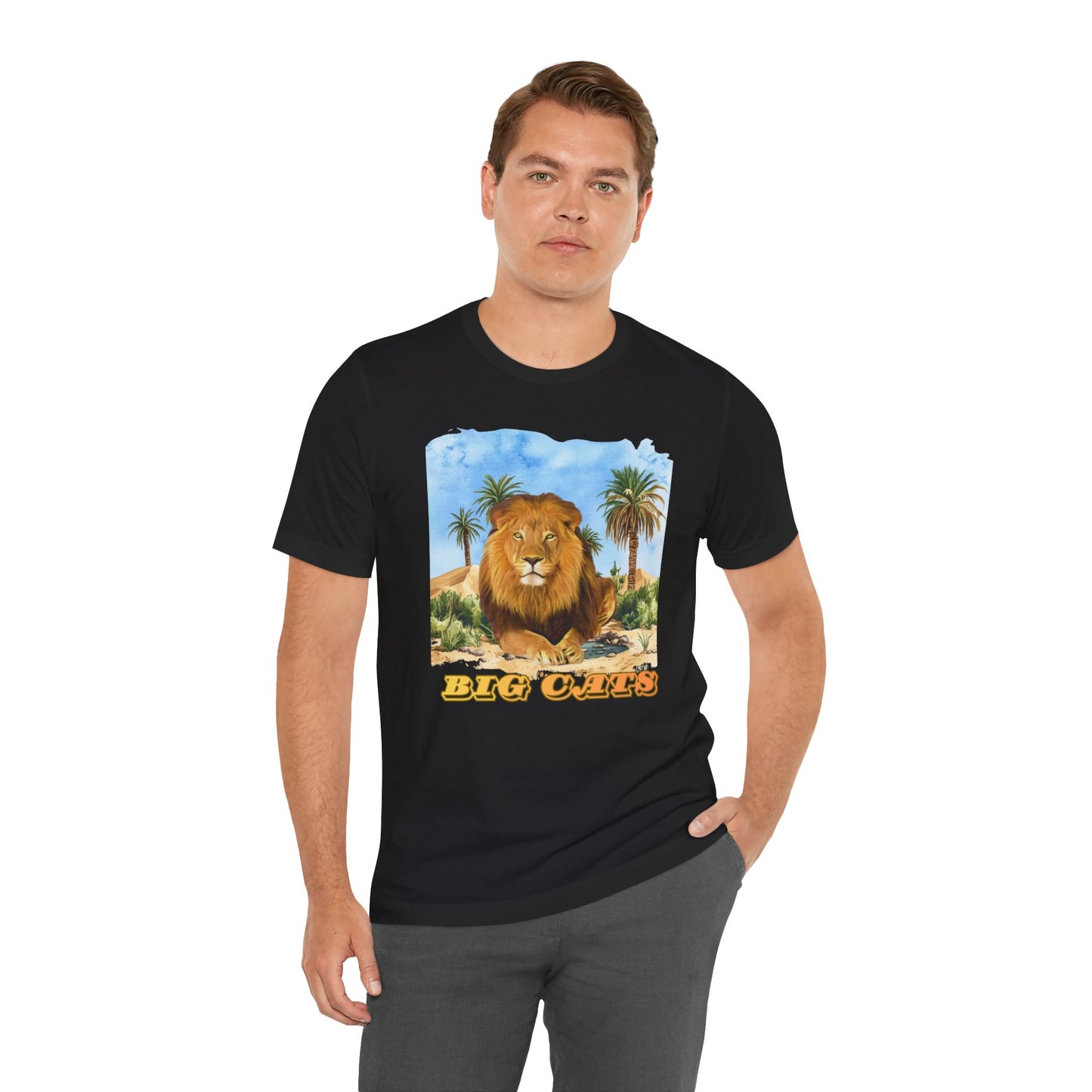 Men's Big Cats Lion Tee Shirt