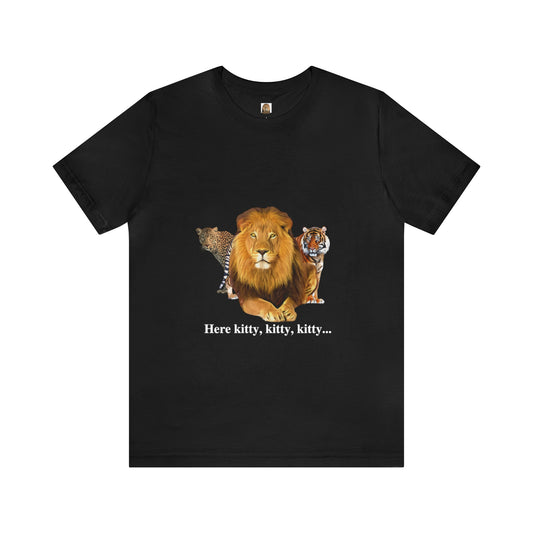 Unisex Big Cats Lion Short Sleeve Tee