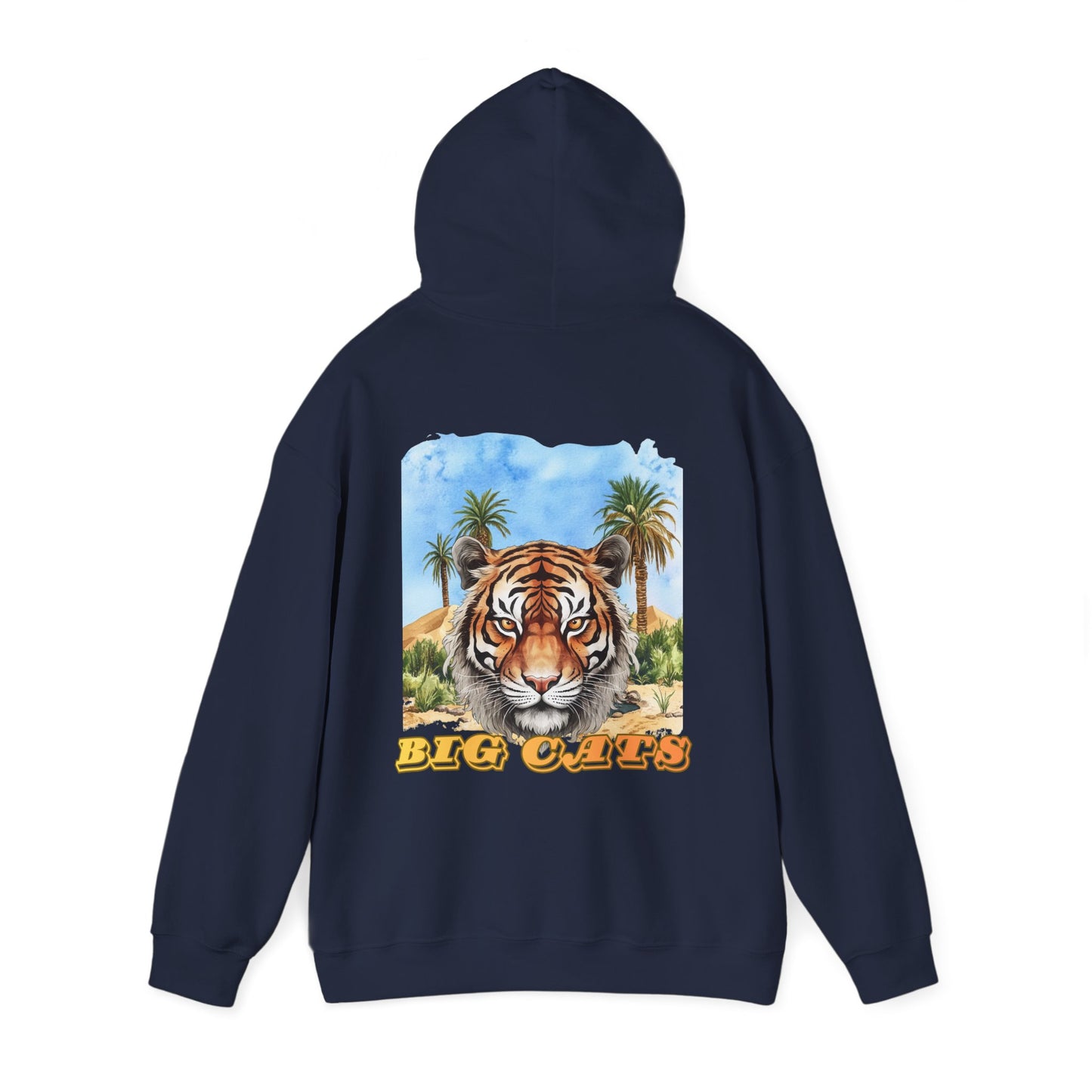 Men's Big Cats Tiger Hooded Sweatshirt