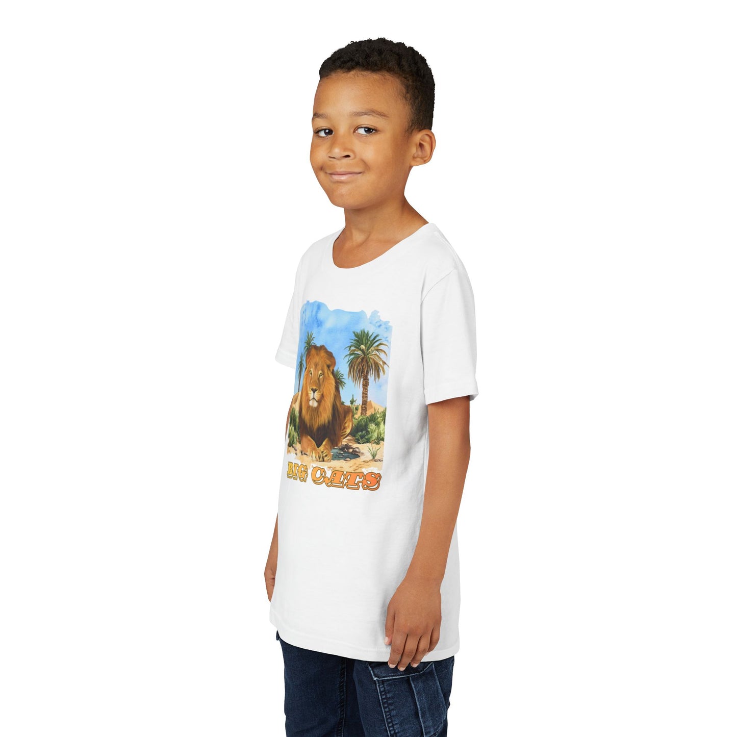 Boy's Lion Big Cats Short Sleeve Tee