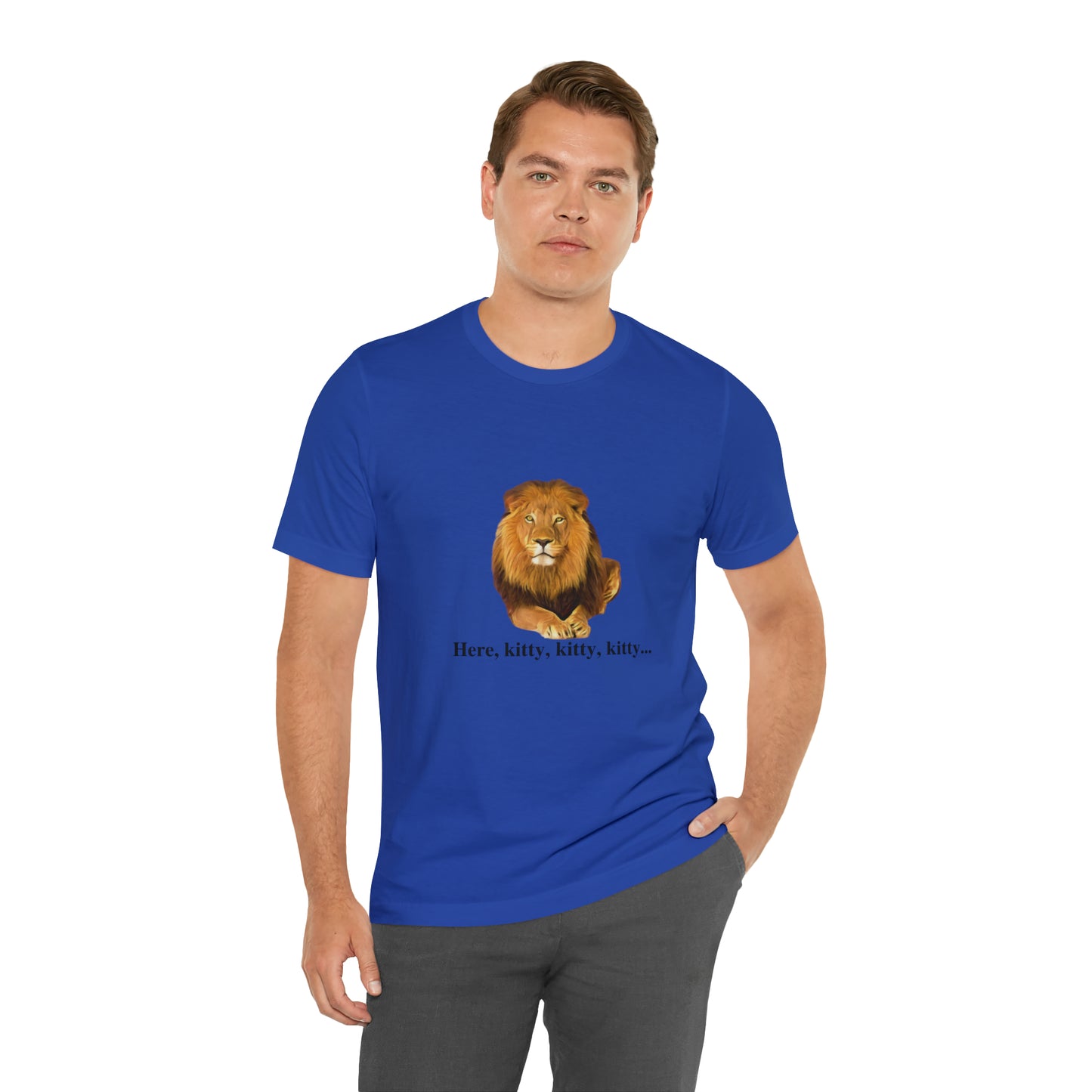 Unisex Lion Big Cats Short Sleeve Tee