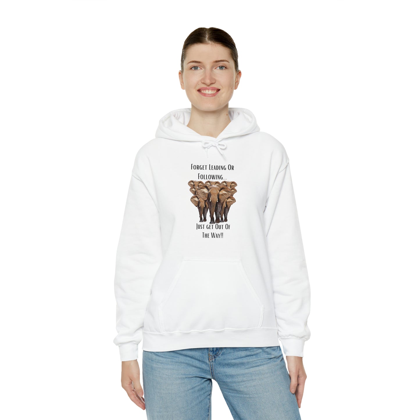 Unisex Elephant Hooded Sweatshirt