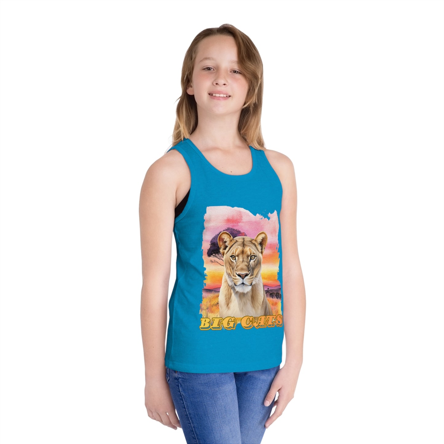 Girl's Lioness Big Cats Tank Top