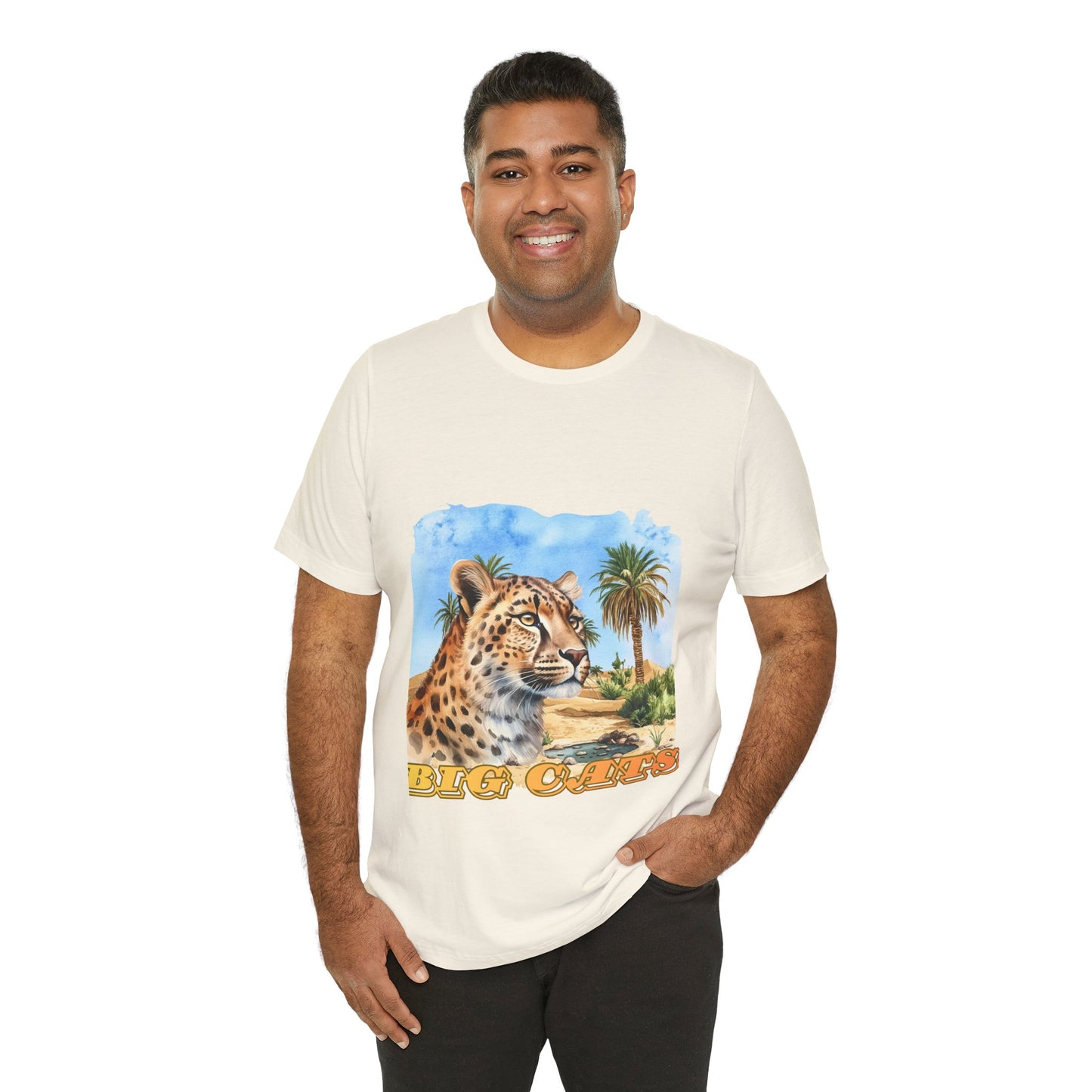 Cheetah Graphic Tee – 'Big Cats' Vintage Safari T-Shirt