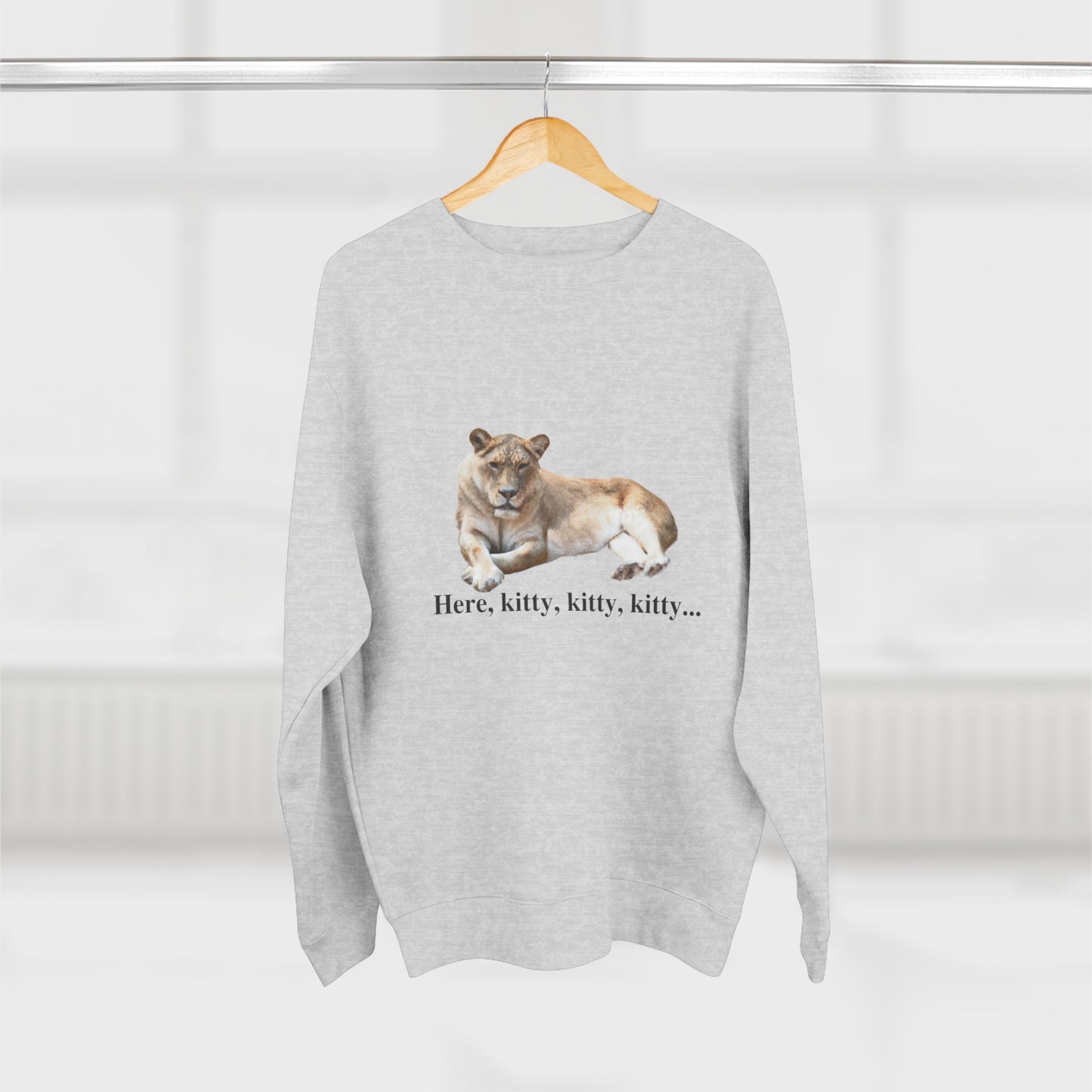 Unisex Premium Lioness Big Cats Crewneck Sweatshirt