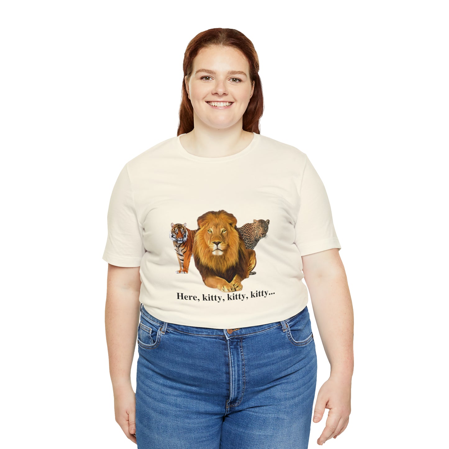 Unisex Big Cats Lion Short Sleeve Tee