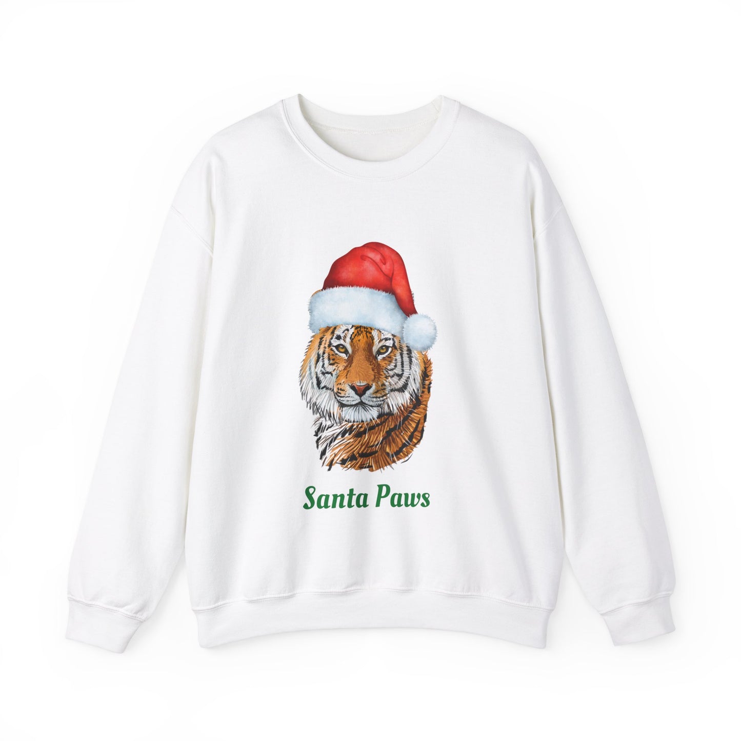 Unisex Tiger Santa Crewneck Sweatshirt