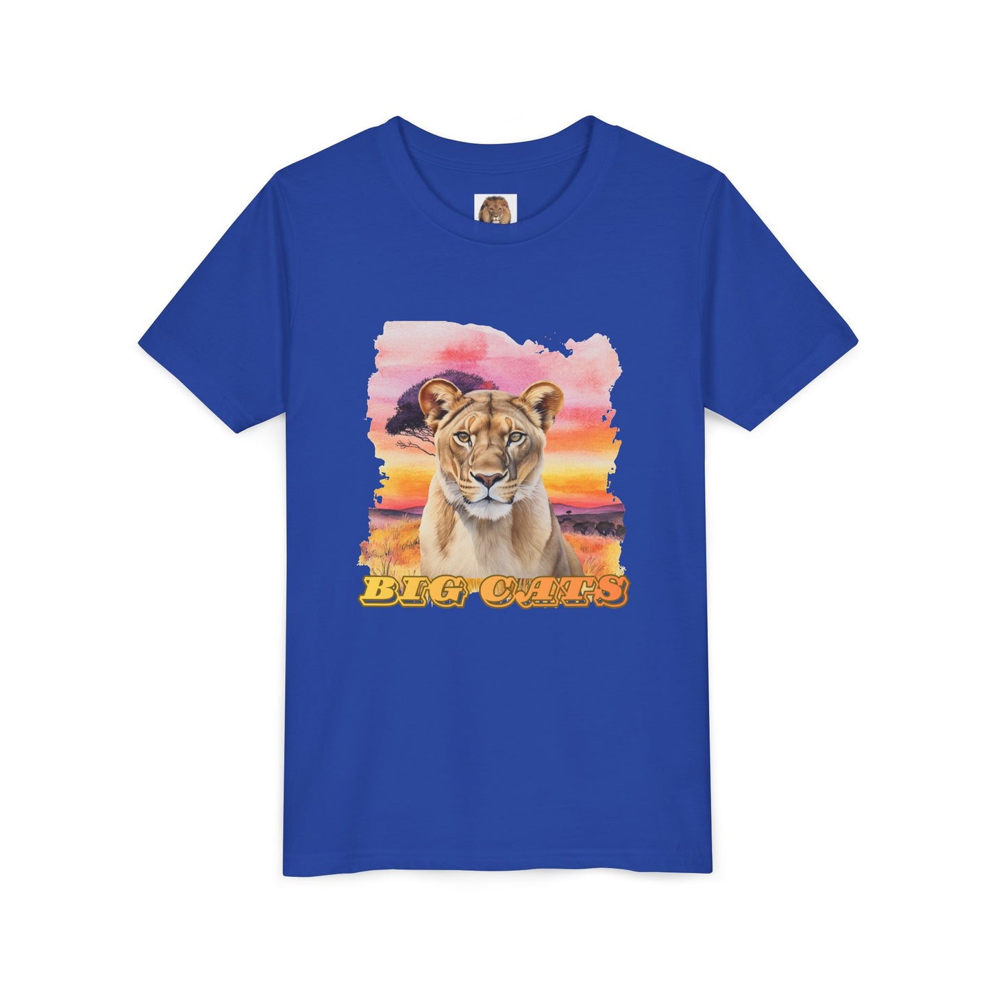 Girls Big Cats Lioness Short Sleeve Tee