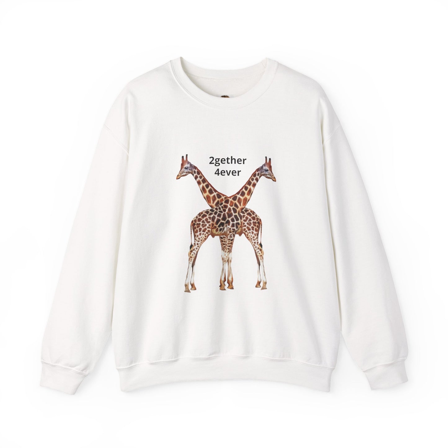 Giraffe Love Crewneck Sweatshirt for Animal Lovers