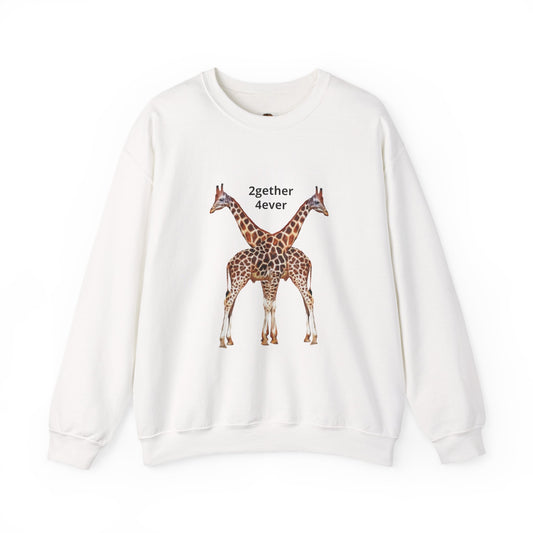 Giraffe Love Crewneck Sweatshirt for Animal Lovers