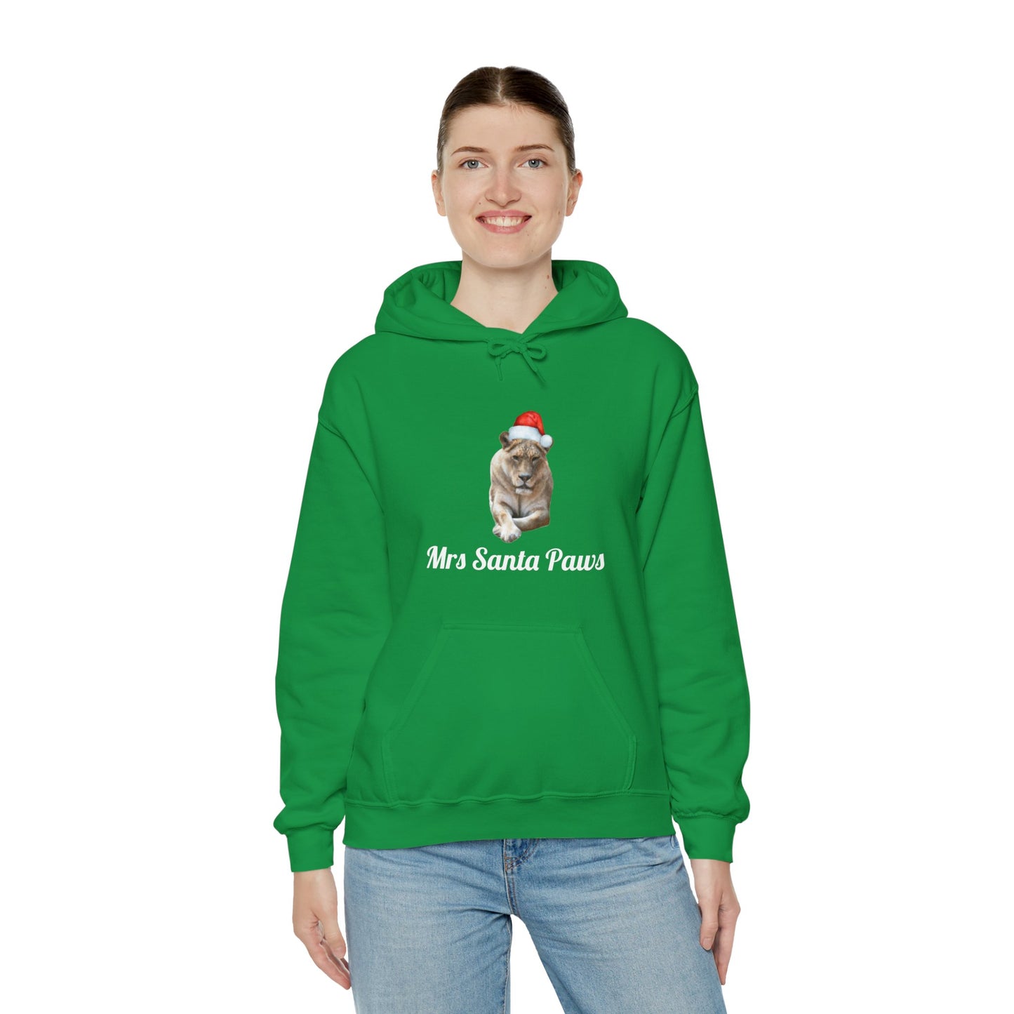 Womens' Mrs. Santa Paws Hooded Sweatshirt