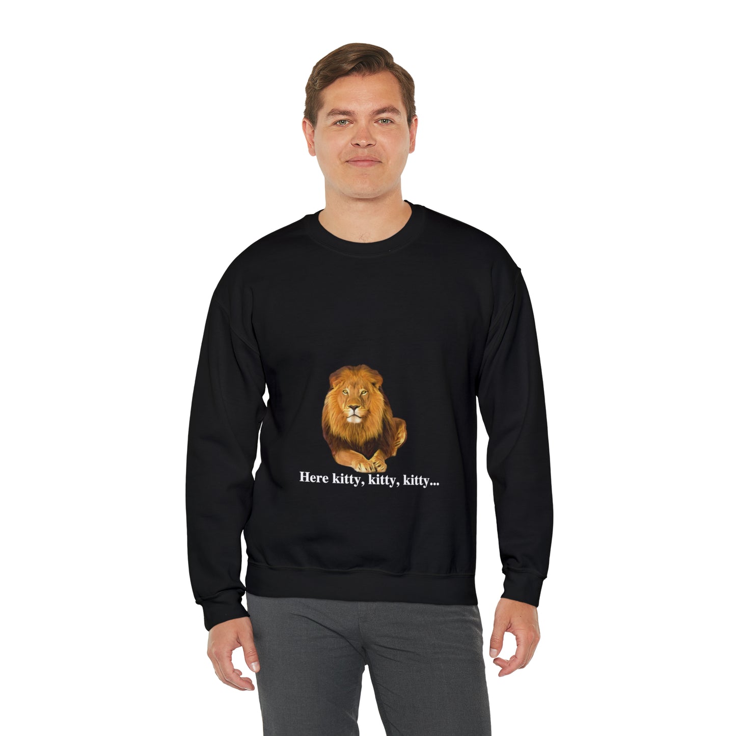 Unisex Lion Big Cats Crewneck Sweatshirt