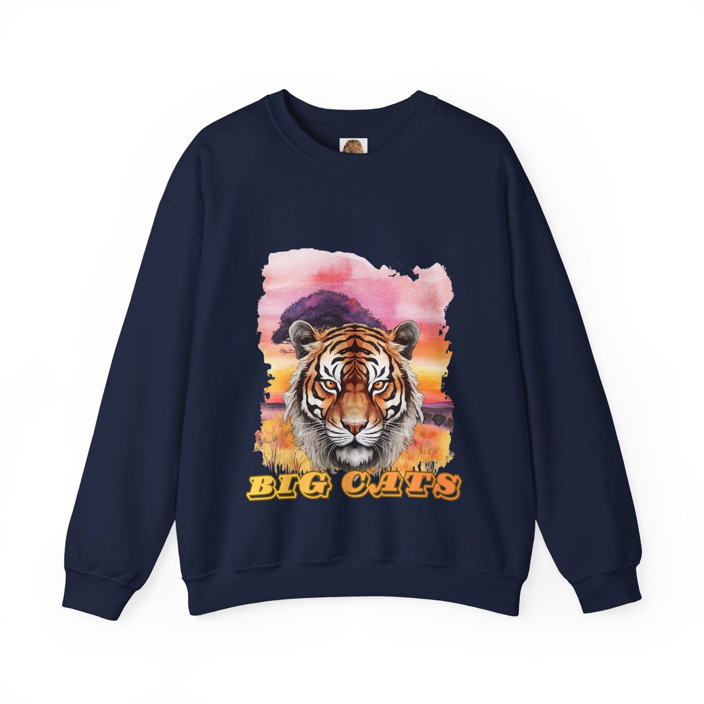 Women's Big Cats Tiger Crewneck Sweatshirt