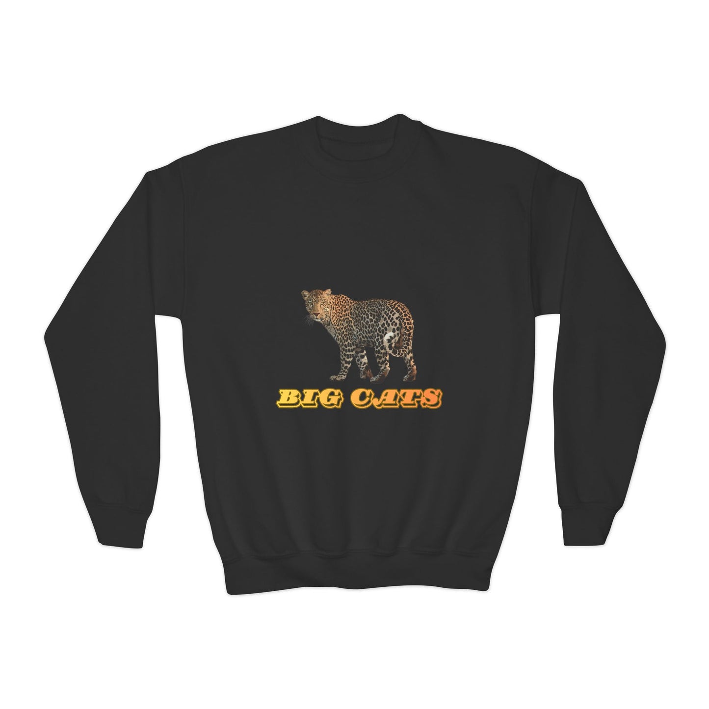 Youth Leopard Big Cats Crewneck Sweatshirt