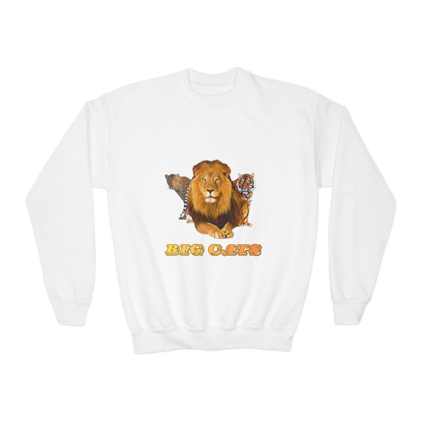 Youth Big Cats Lion Crewneck Sweatshirt