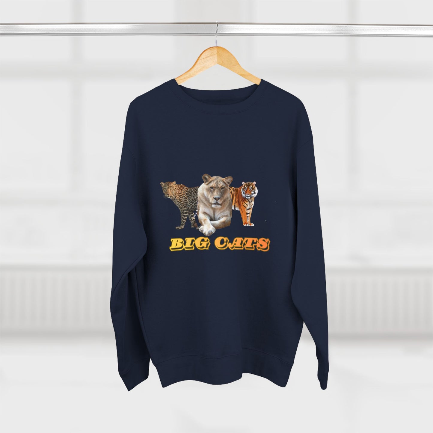Unisex Premium Big Cats Lioness Crewneck Sweatshirt