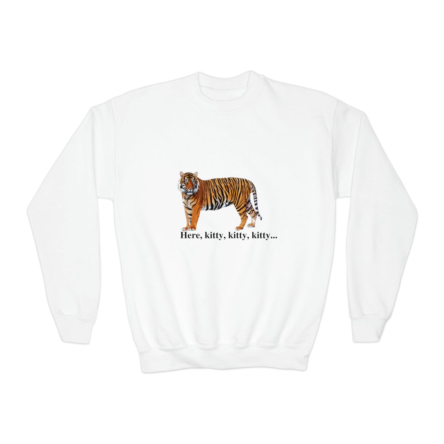 Youth Tiger Big Cats Crewneck Sweatshirt