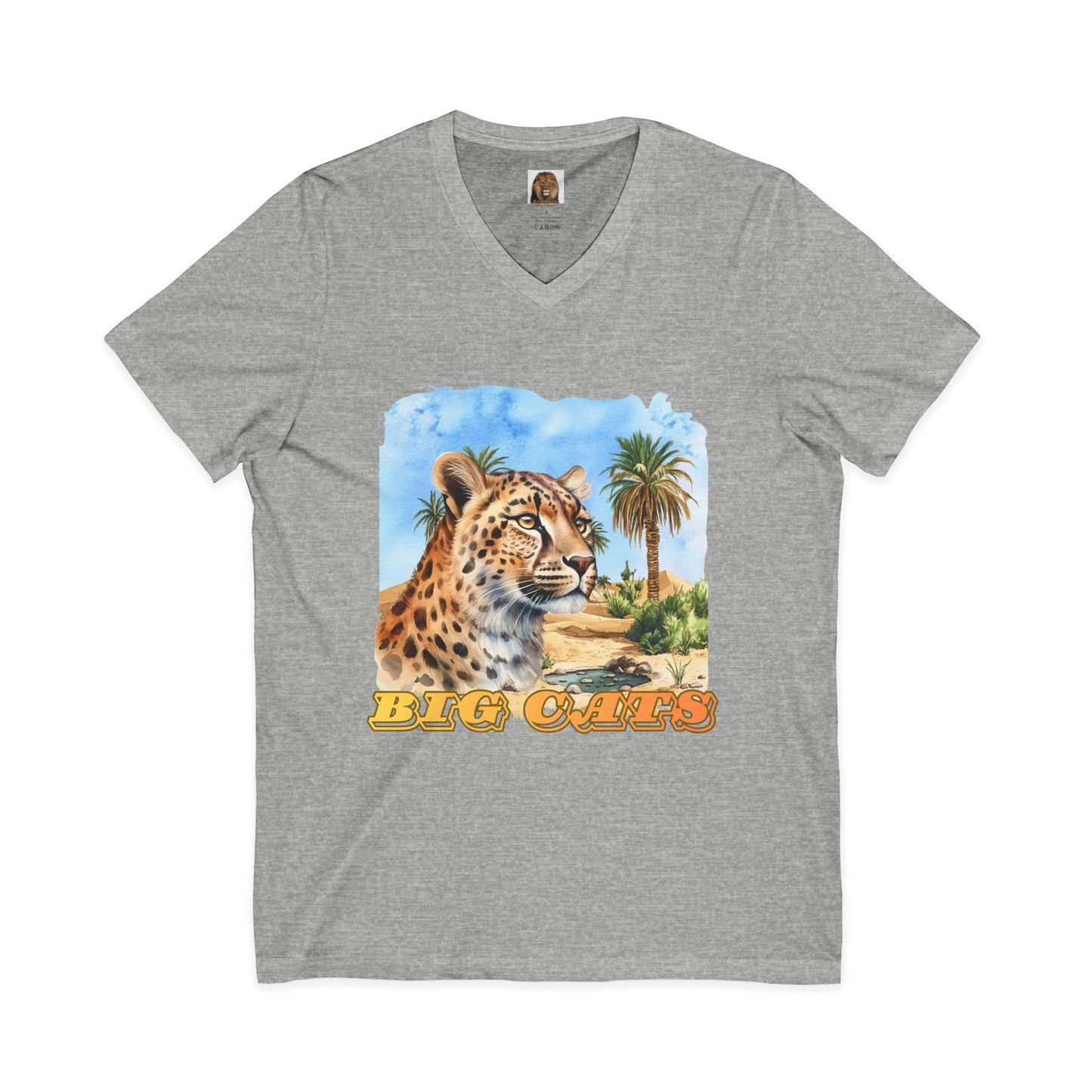 Men's Big Cats Cheetah V-Neck Tee