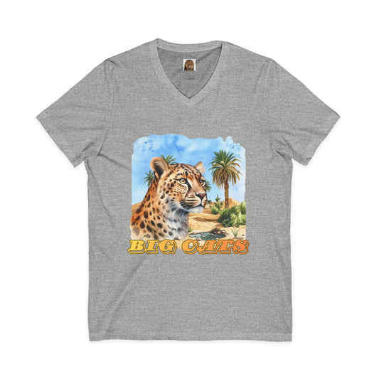Men's Big Cats Cheetah V-Neck Tee