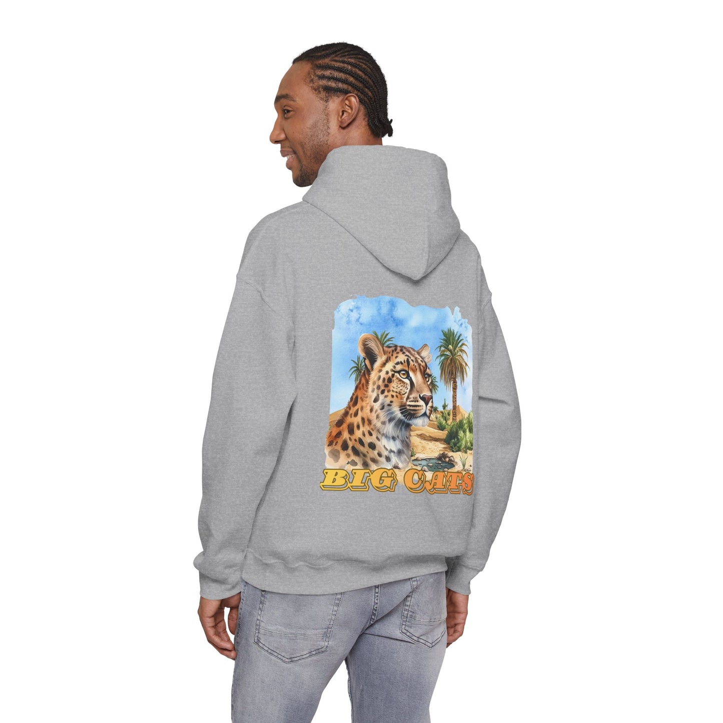 Men's Cheetah Big Cats Hooded Sweatshirt