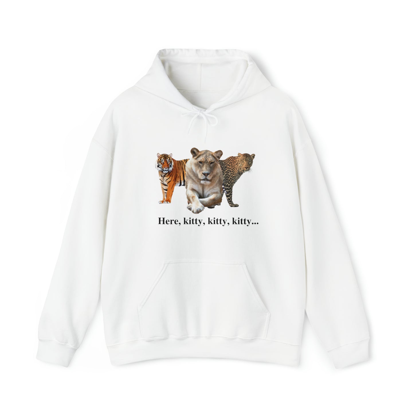 Unisex Big Cats Lioness Hooded Sweatshirt