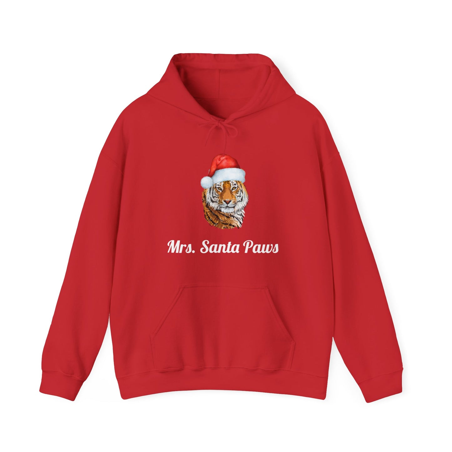 Tiger Mrs. Santa Paws Hooded Sweatshirt