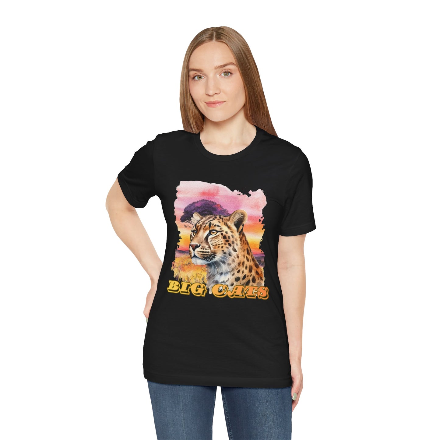 Women's "Big Cats" Cheetah Graphic T-Shirt