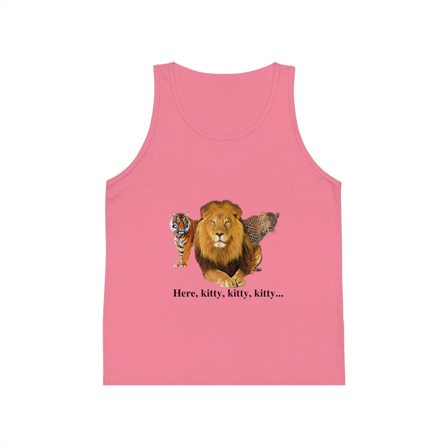 Kid's Big Cats Lion Jersey Tank Top