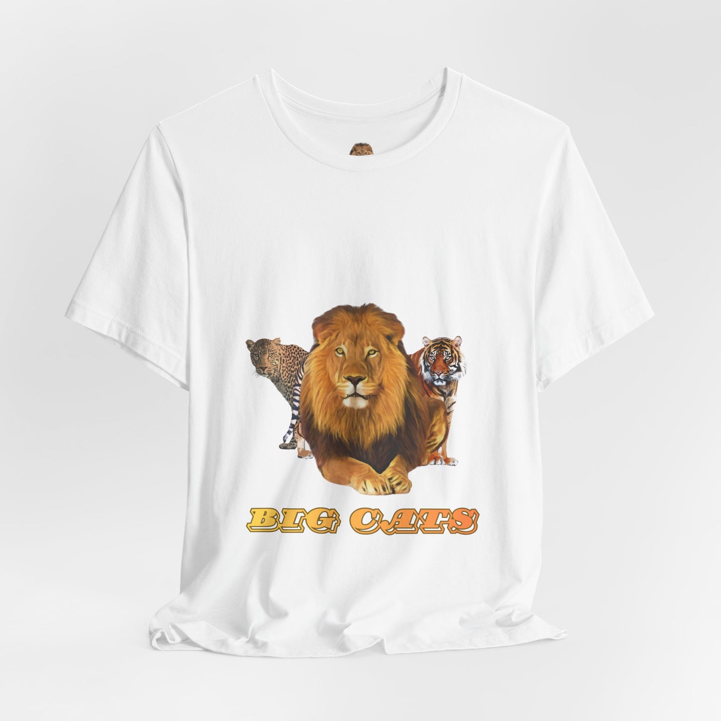 Unisex Big Cats Lion Short Sleeve Tee