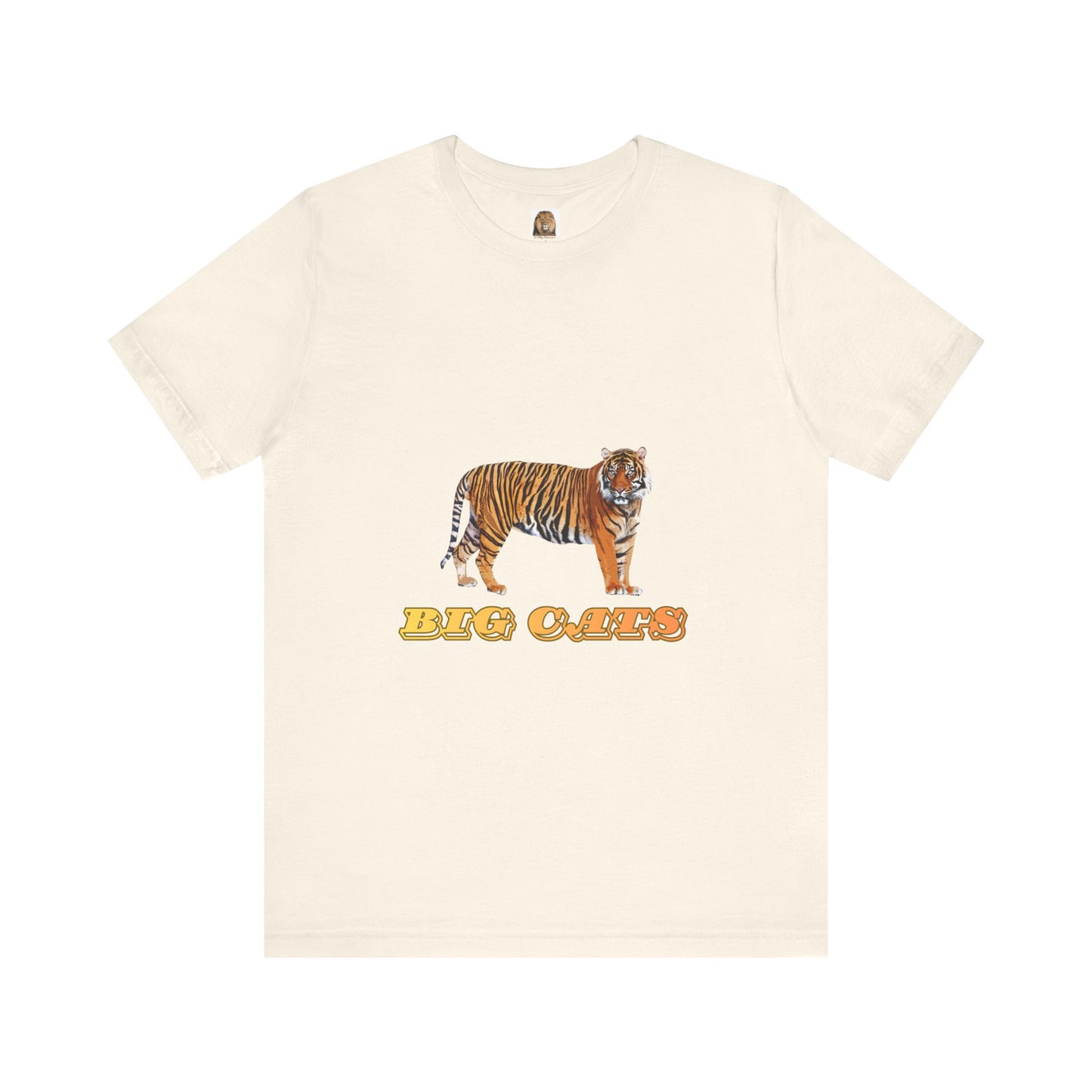 Unisex Tiger Big Cats Short Sleeve Tee