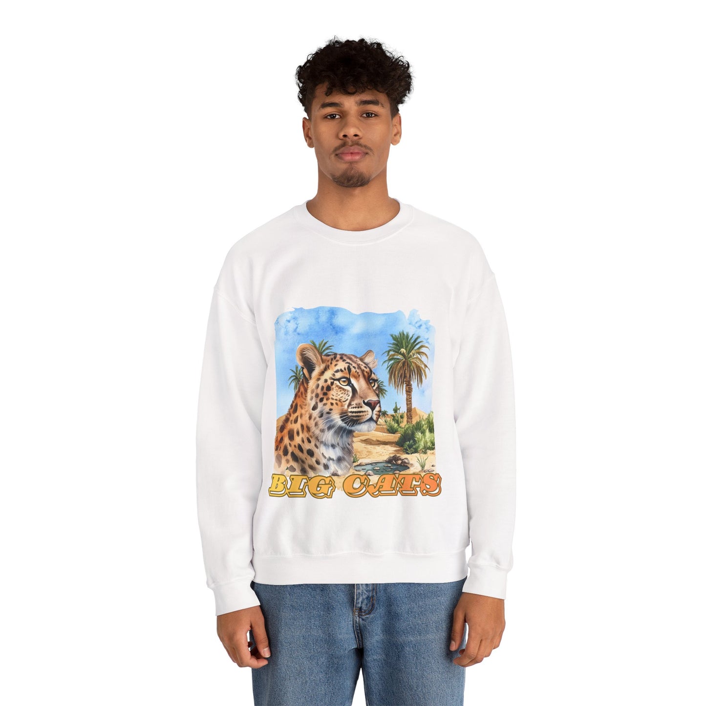 Men's Big Cats Cheetah Crewneck Sweatshirt