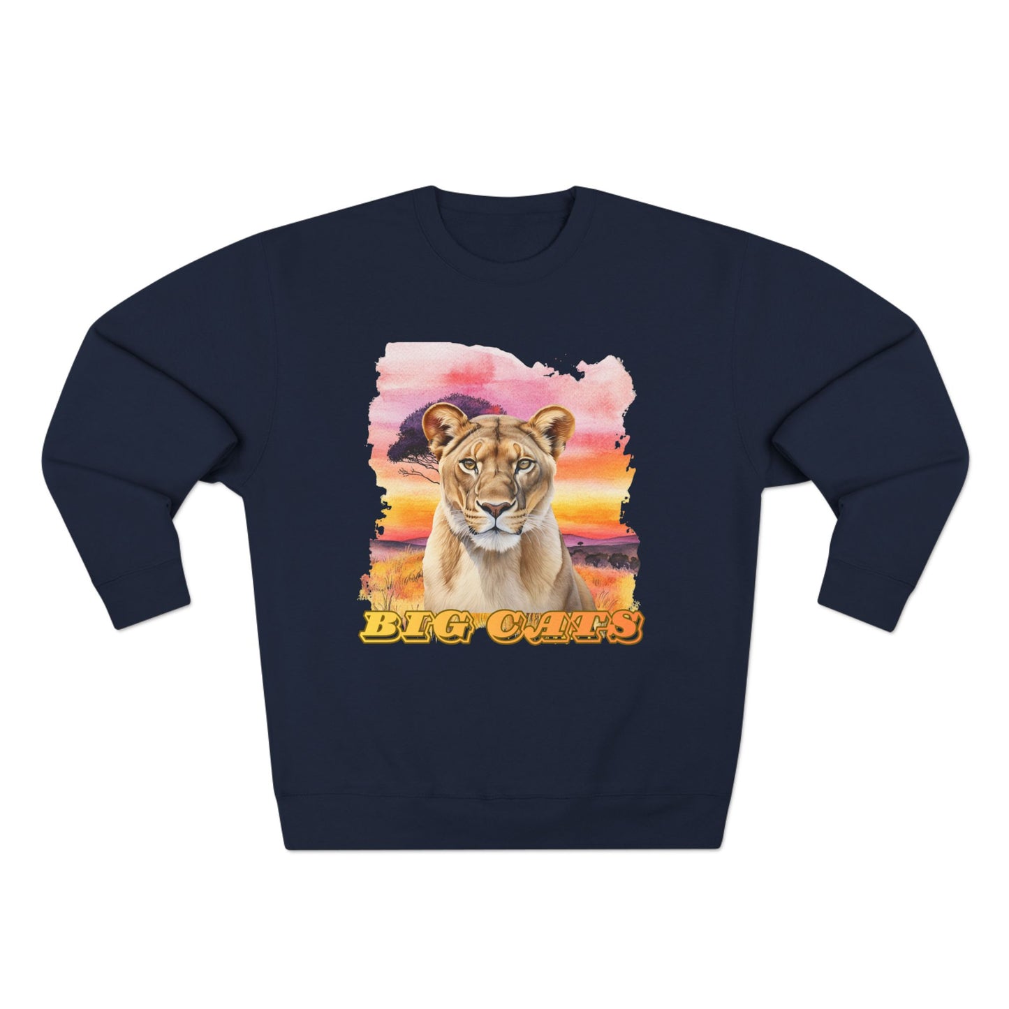 Women's Big Cats Lioness Premium Crewneck Sweatshirt