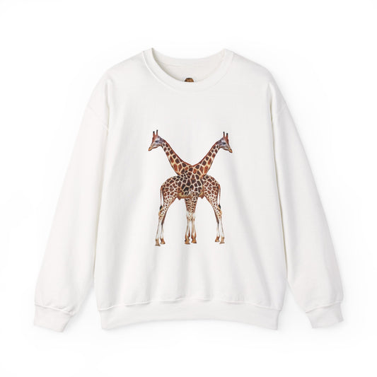 Giraffe Couple Crewneck Sweatshirt For Animal Lovers