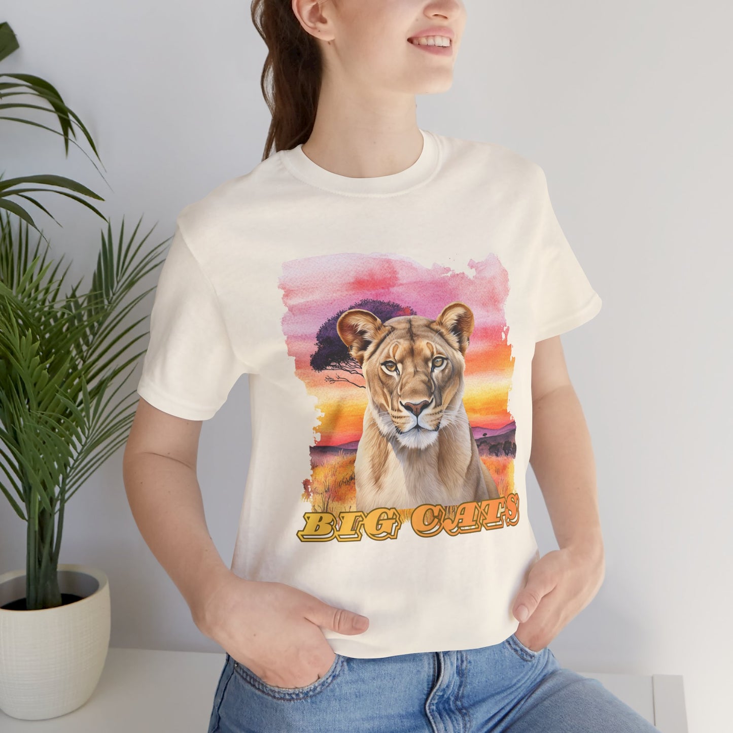 Women's Lioness Big Cats Short Sleeve Tee