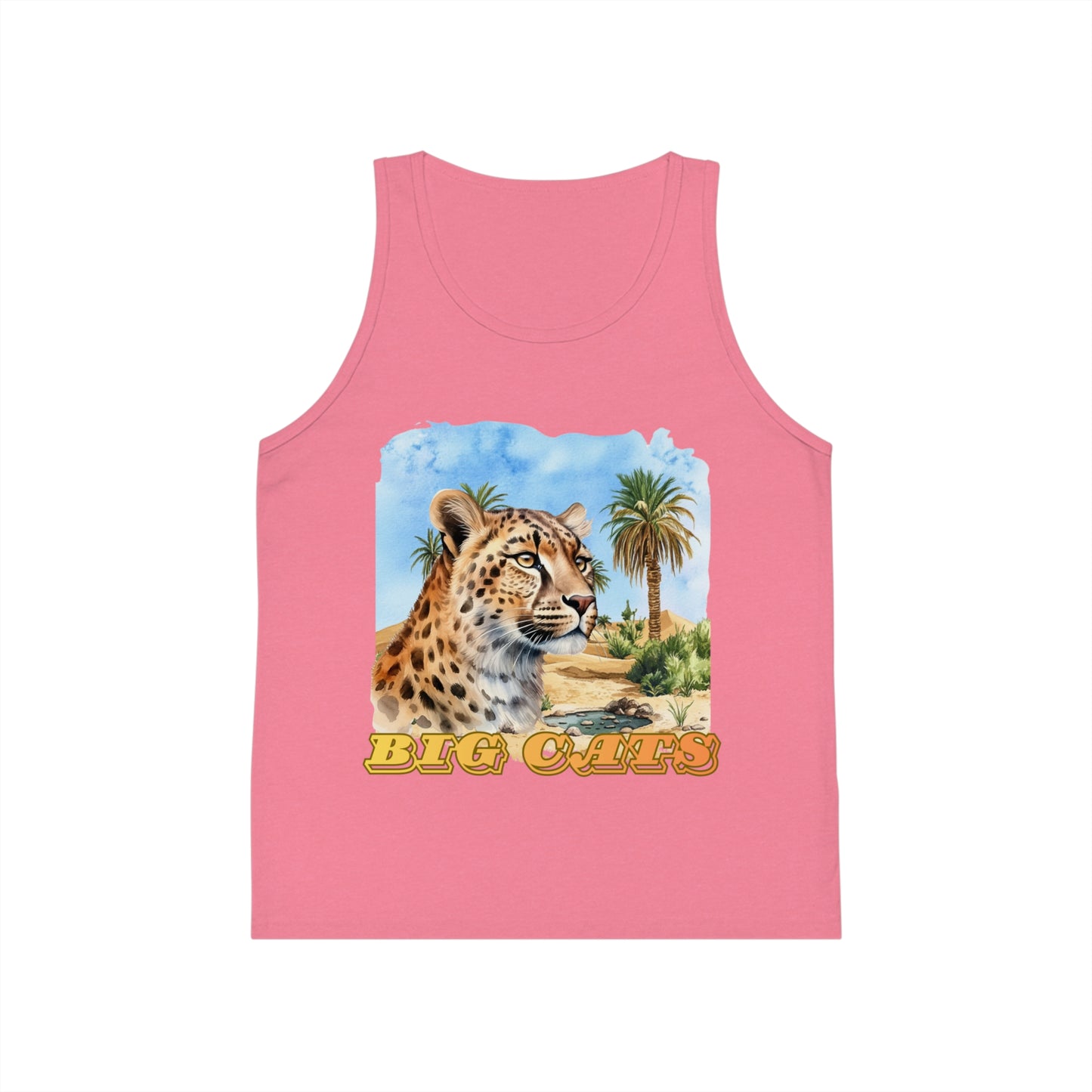 Kid's Vintage Big Cats Cheetah Tank Top