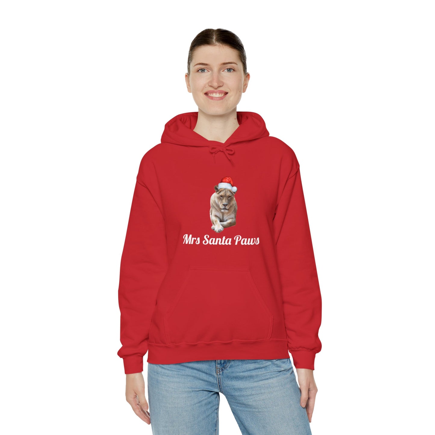 Womens' Mrs. Santa Paws Hooded Sweatshirt