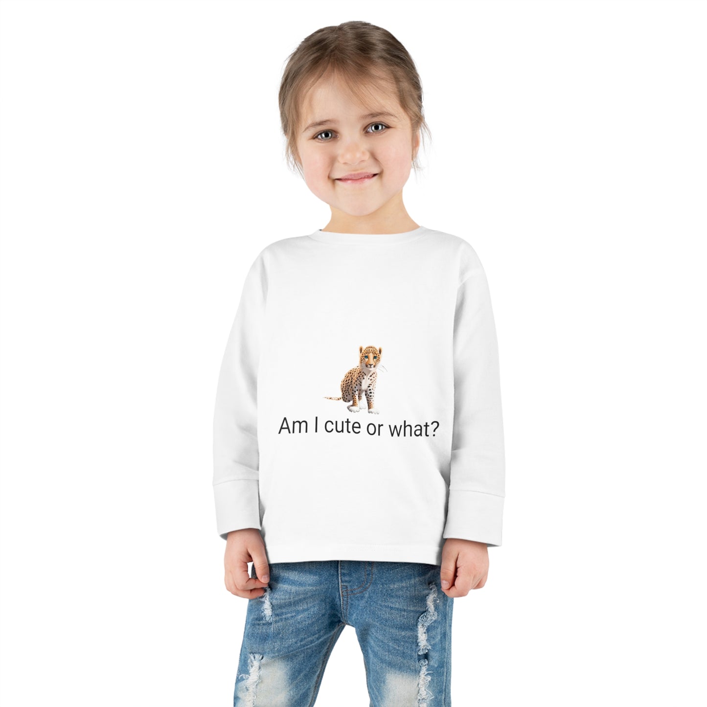 Toddler Little Cats Leopard Long Sleeve Tee