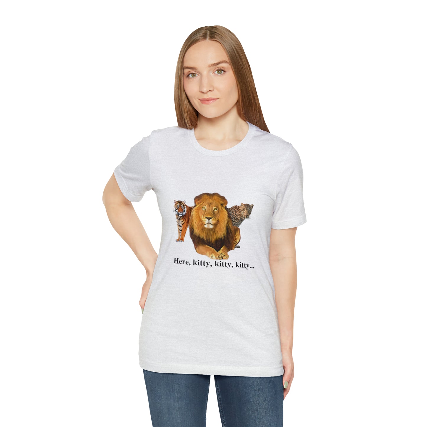 Unisex Big Cats Lion Short Sleeve Tee