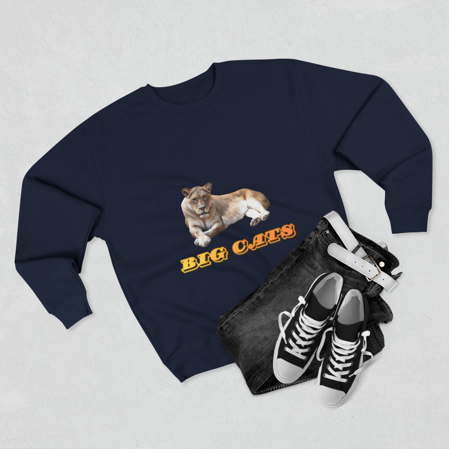Unisex Premium Lioness Big Cats Crewneck Sweatshirt