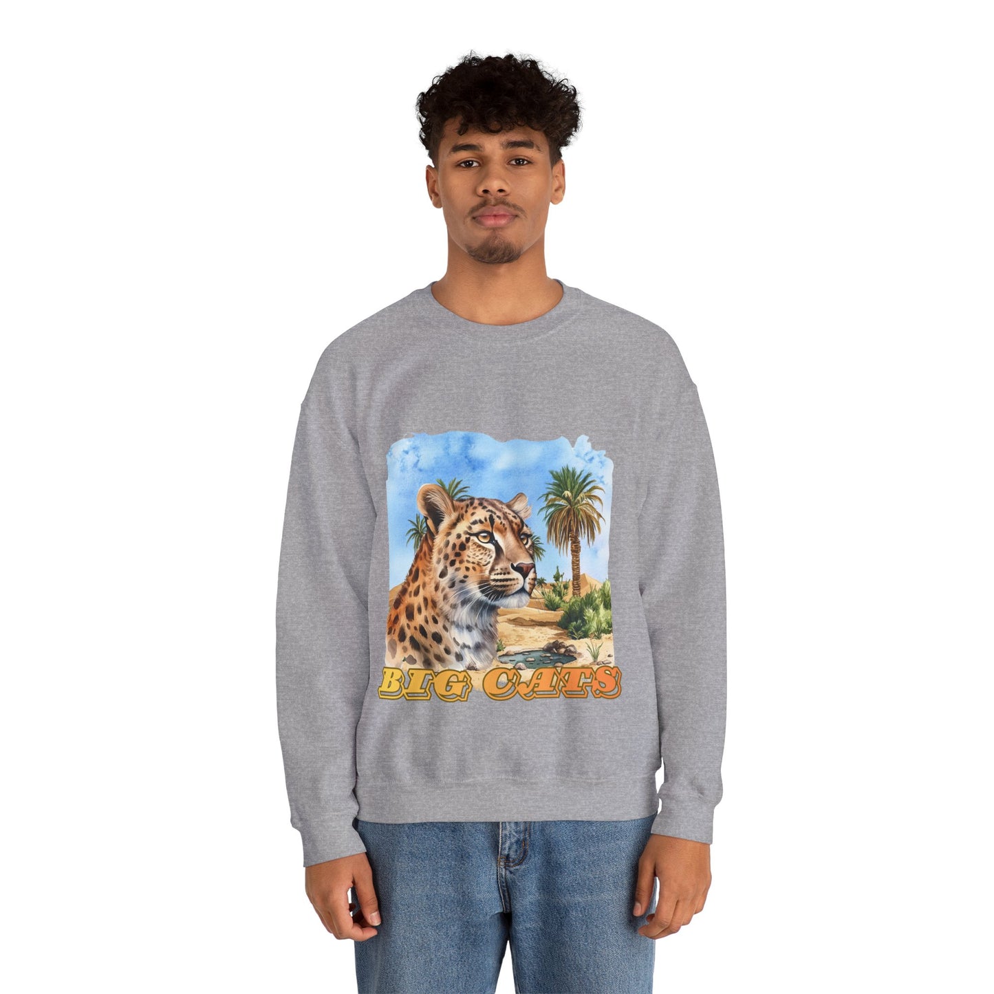 Men's Big Cats Cheetah Crewneck Sweatshirt