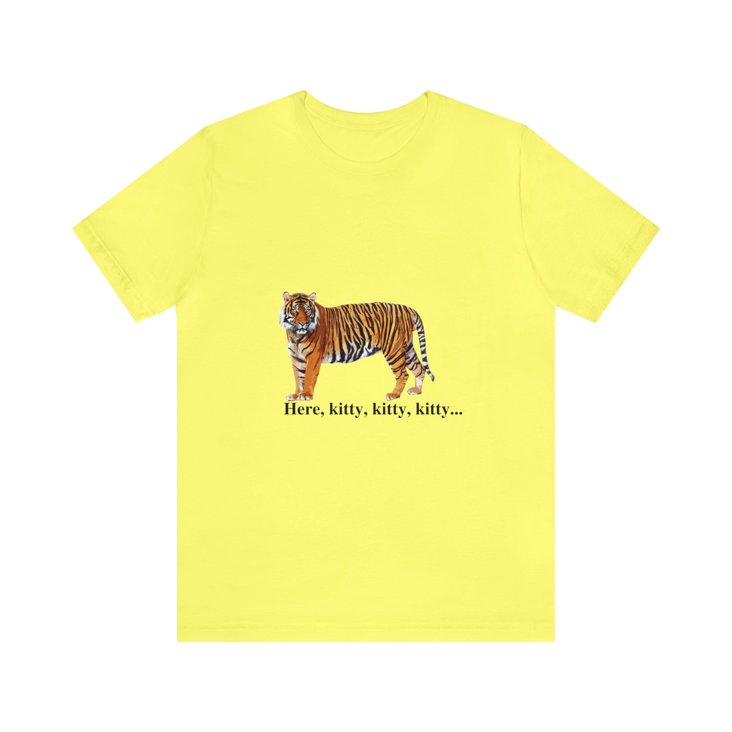 Unisex Tiger Big Cats Short Sleeve Tee