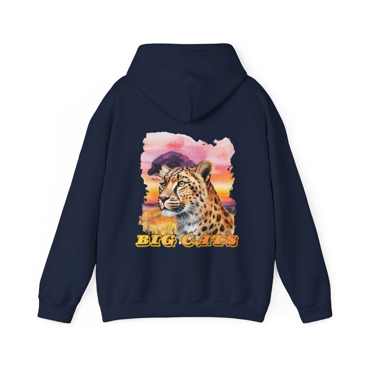 Women's Cheetah Big Cats Sunset Hoodie