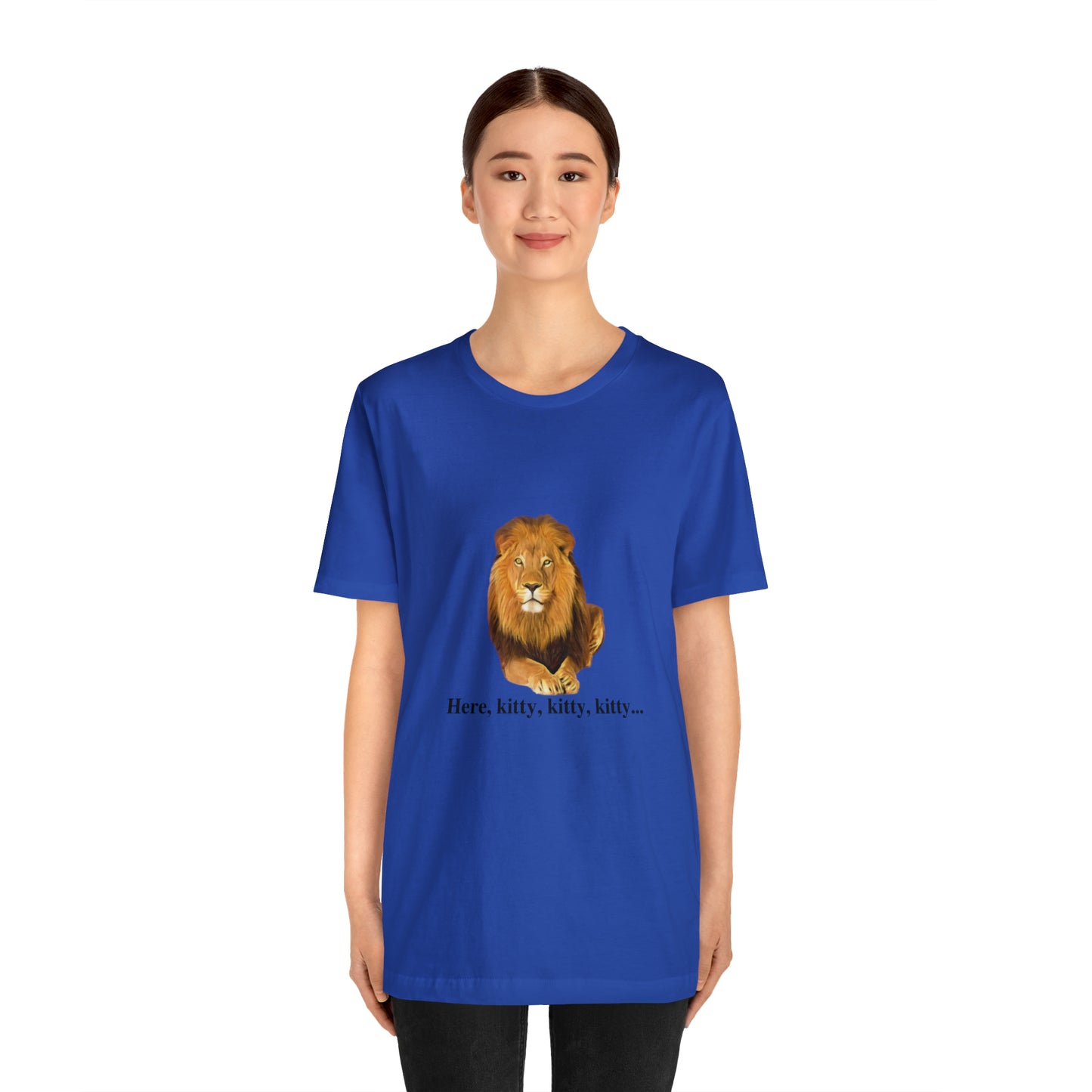 Unisex Lion Big Cats Short Sleeve Tee