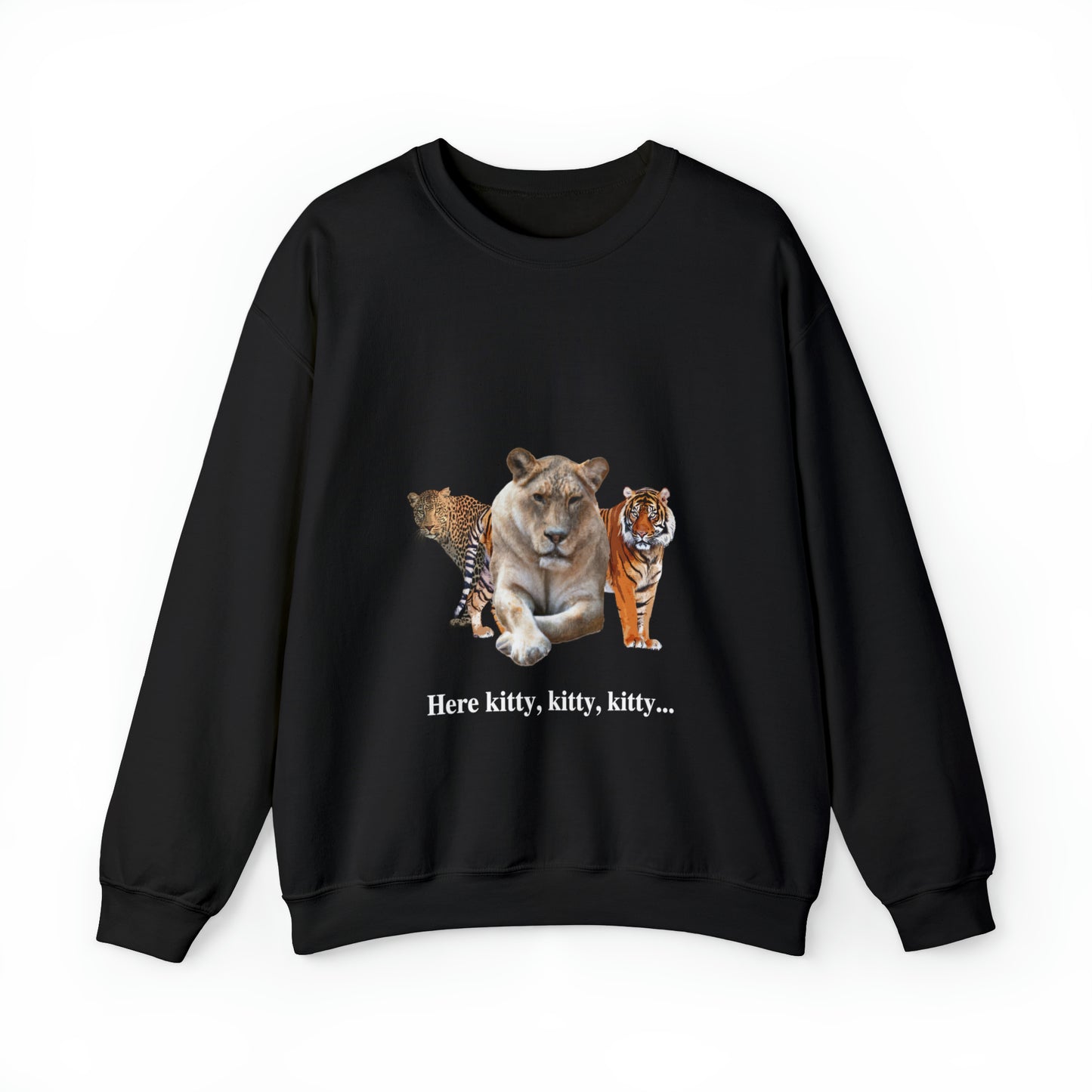 Unisex Big Cats Lioness Crewneck Sweatshirt