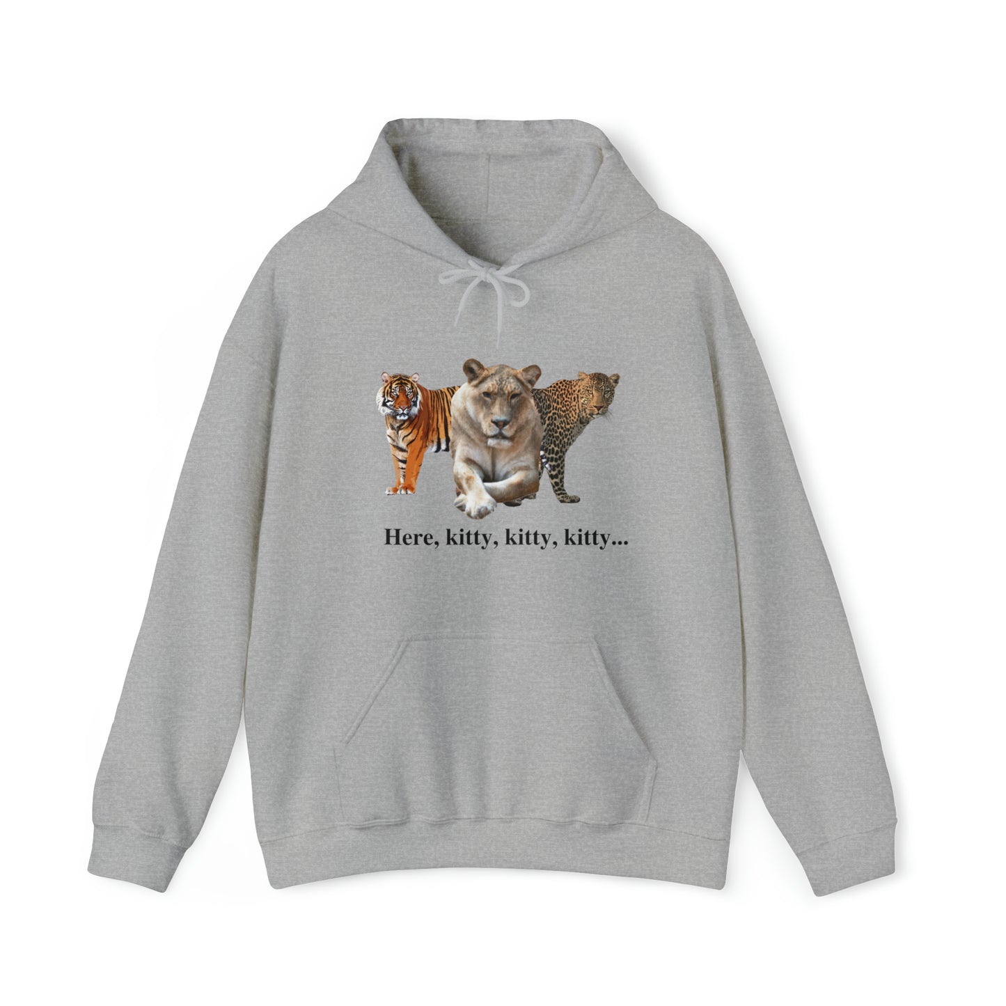 Unisex Big Cats Lioness Hooded Sweatshirt